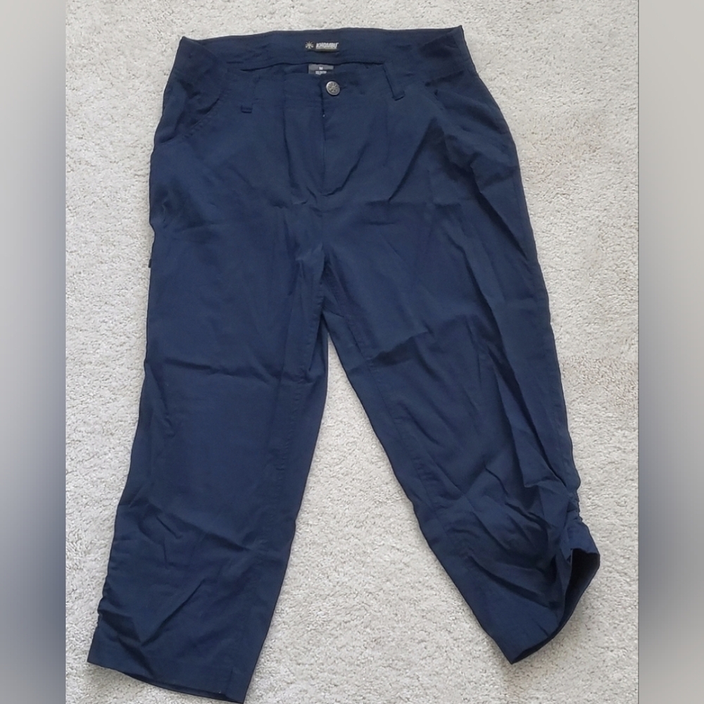 Women's khombu capri M outdoor pants nylon adjustable navy